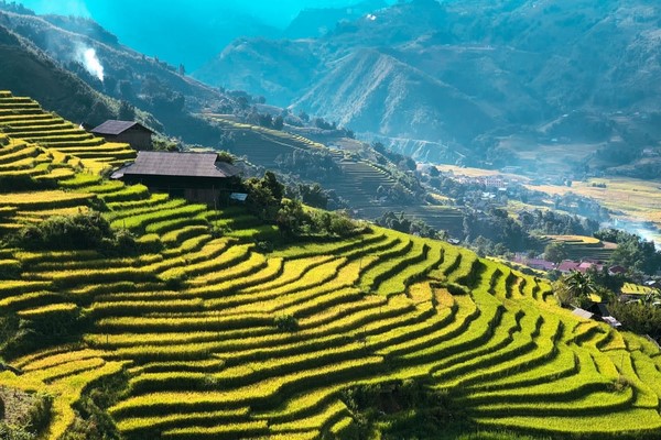 Descubra área das montanhas do norte do Vietnã de uma maneira simples