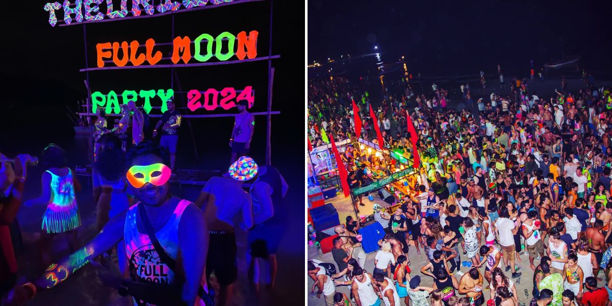 full moon party koh phangan haad rin