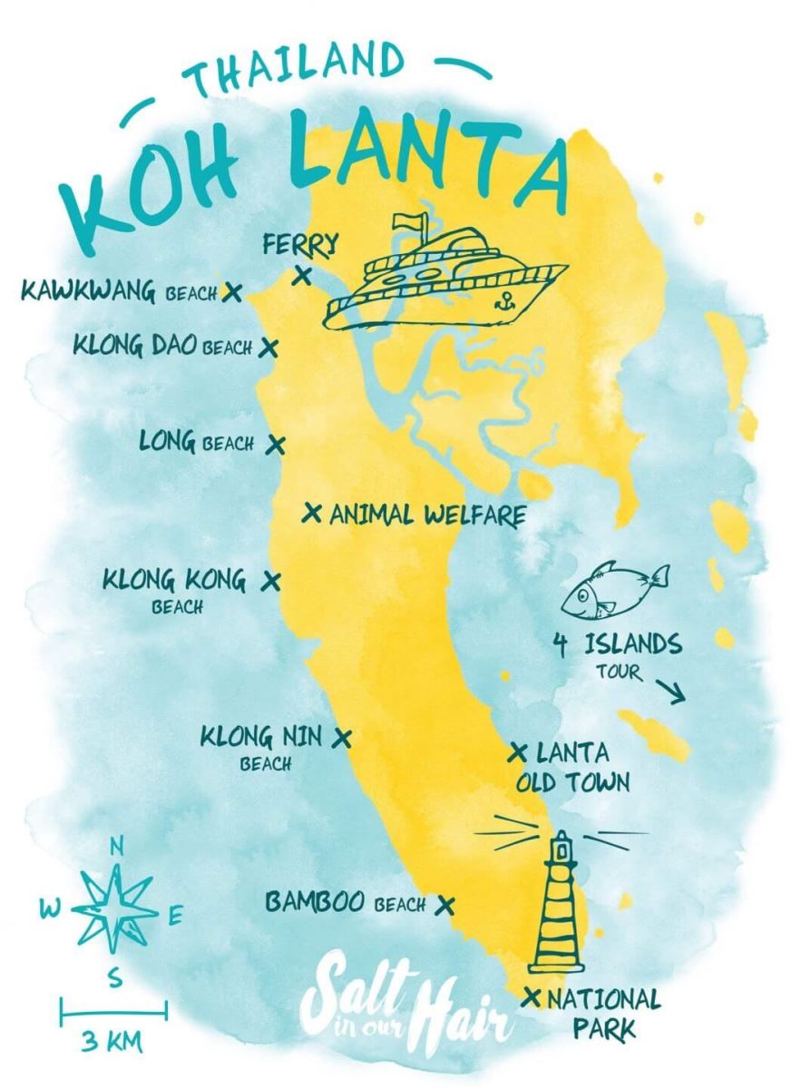 koh lanta mapa