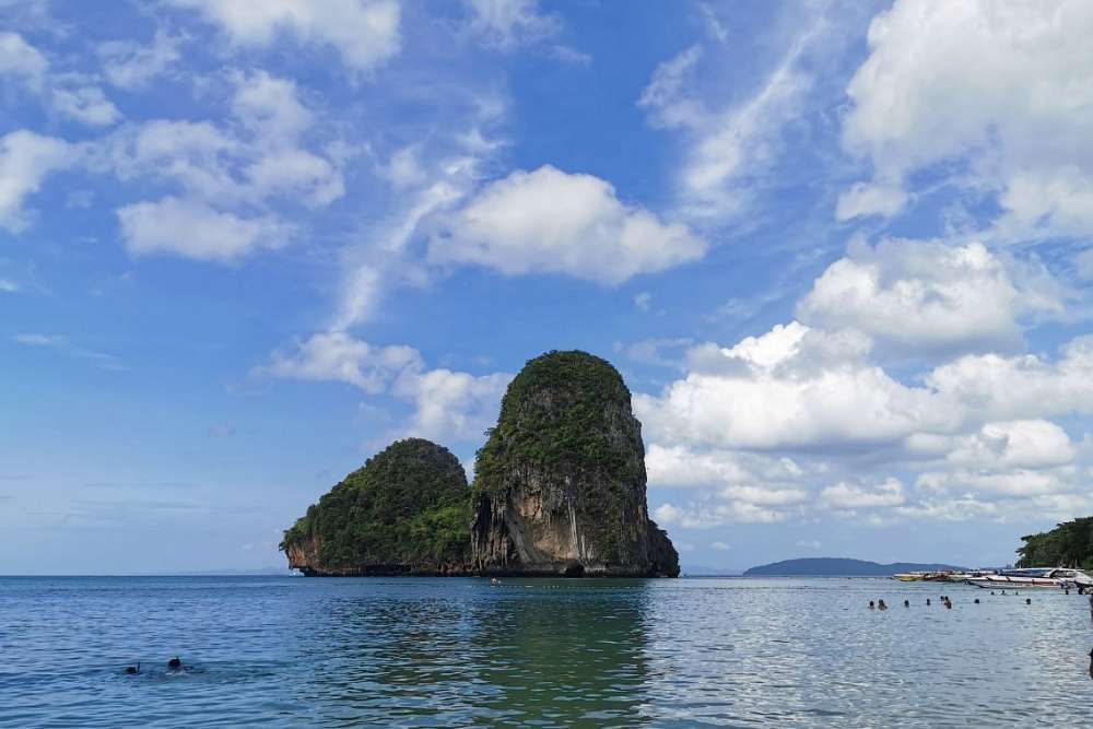 praia railay visão geral