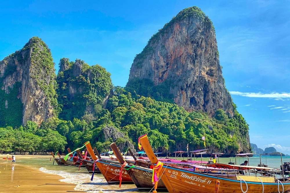 praia railay visao geral