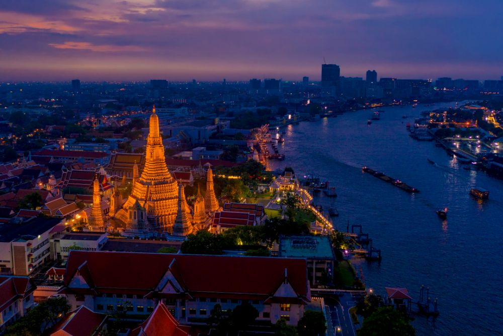 wat arun panorâmico